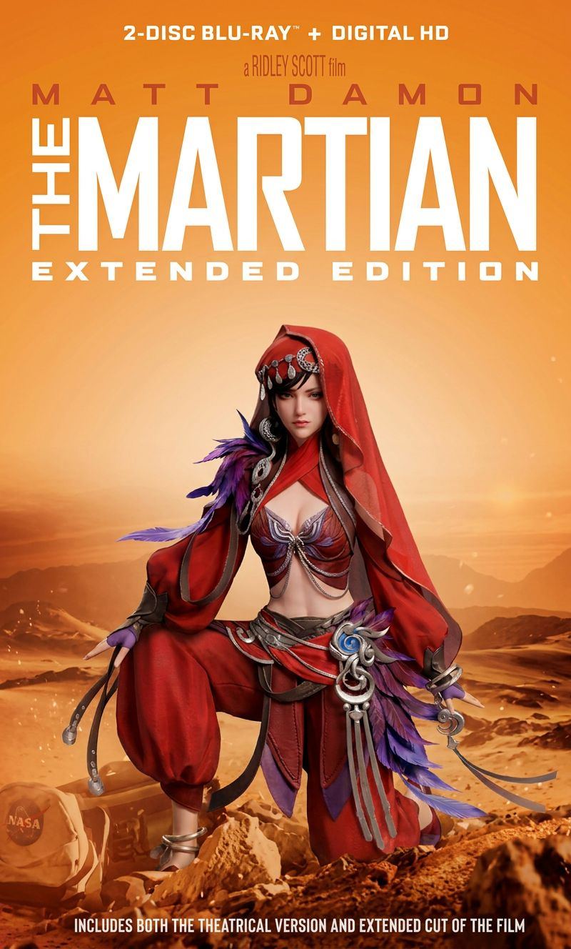 Space campaign poster featuring a female Knight-Errant character from A Chinese Ghost Story