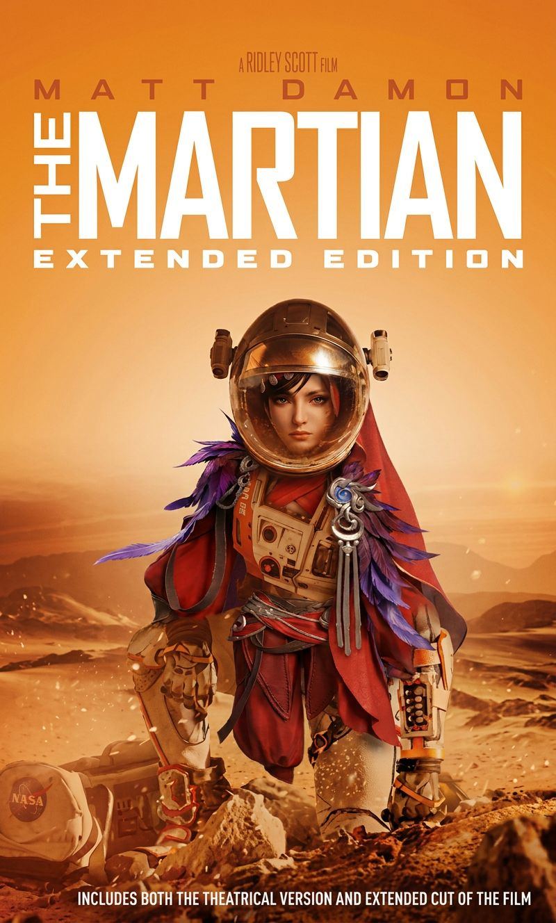 Space campaign poster featuring a female Knight-Errant character from A Chinese Ghost Story