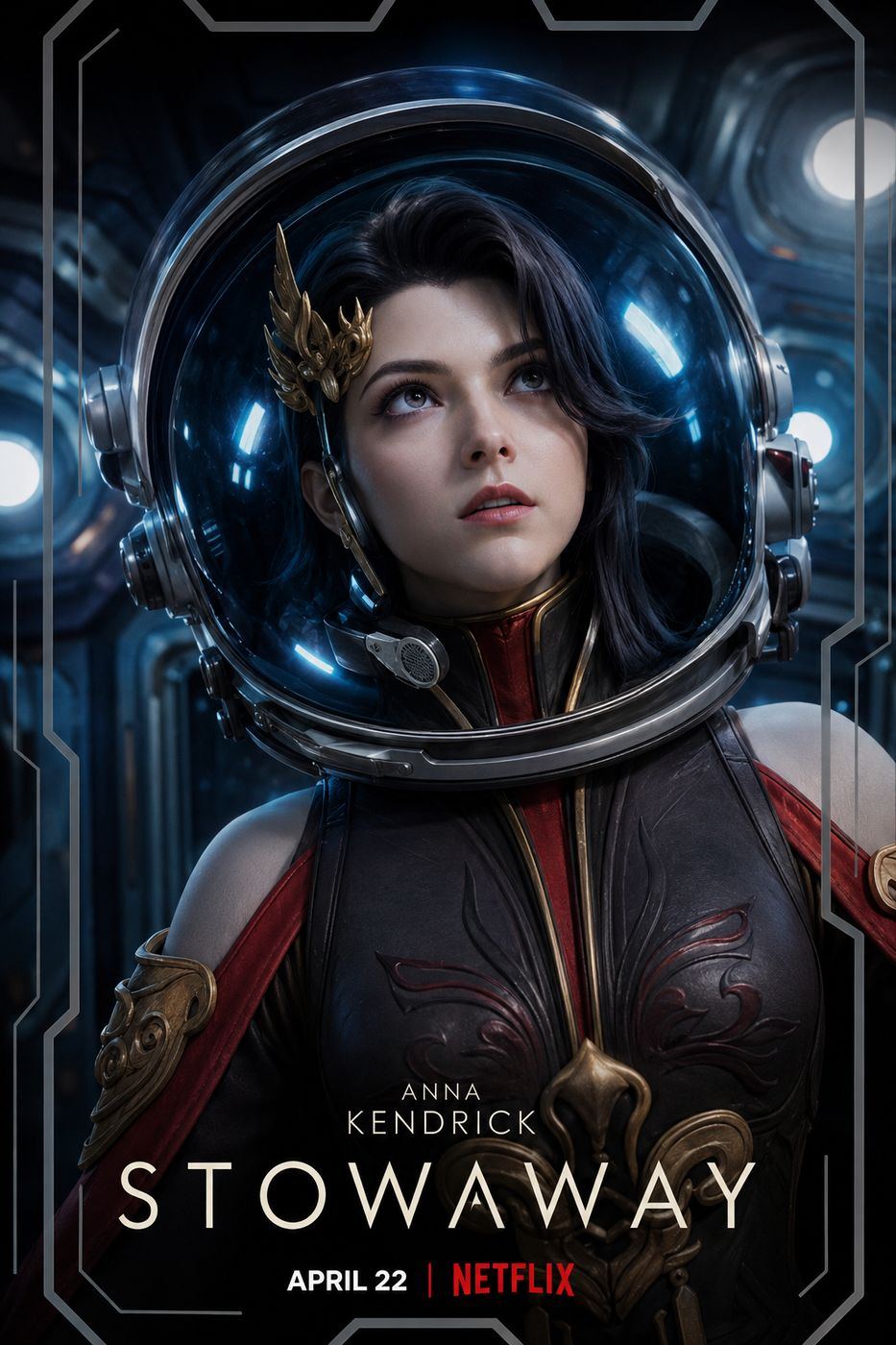 Space campaign poster featuring a female Puppeteer character from A Chinese Ghost Story