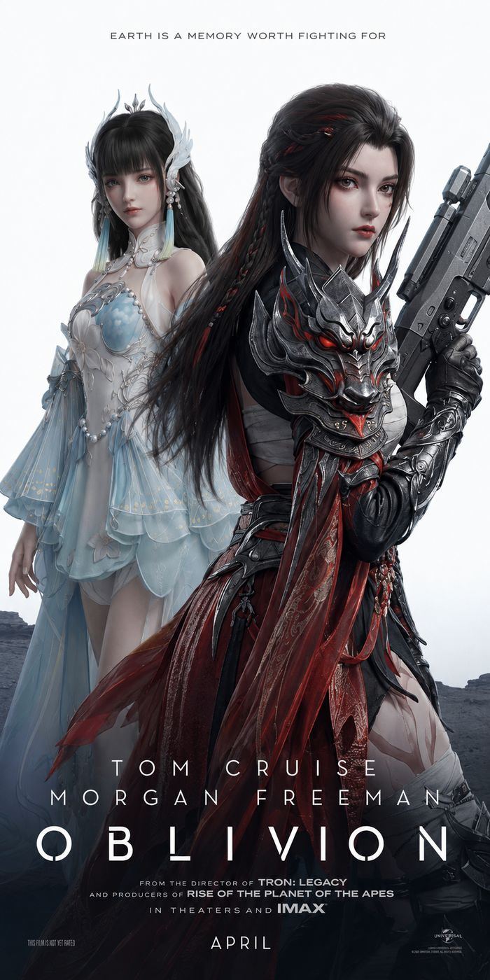 Space campaign poster featuring a Physician and Berserker dual-character composition character from A Chinese Ghost Story