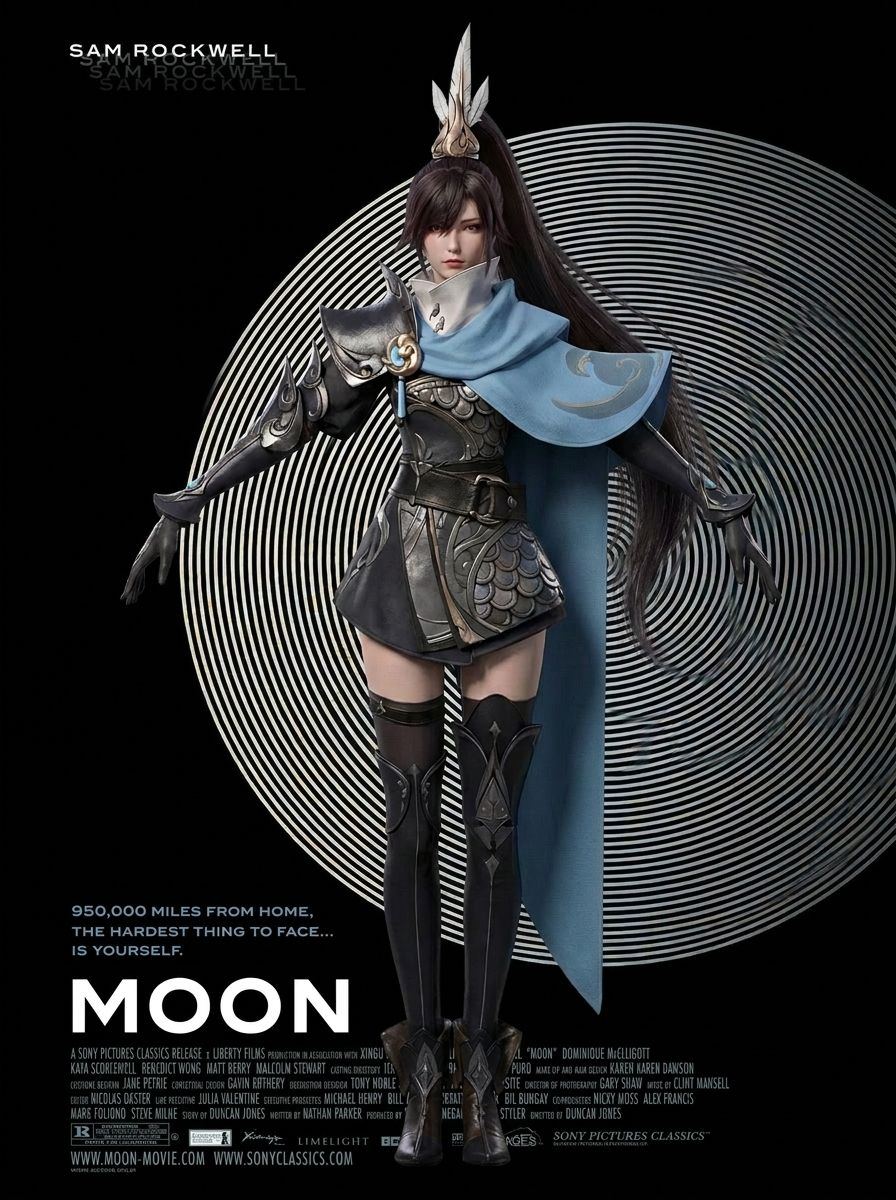 Space campaign poster featuring a female Archer character from A Chinese Ghost Story