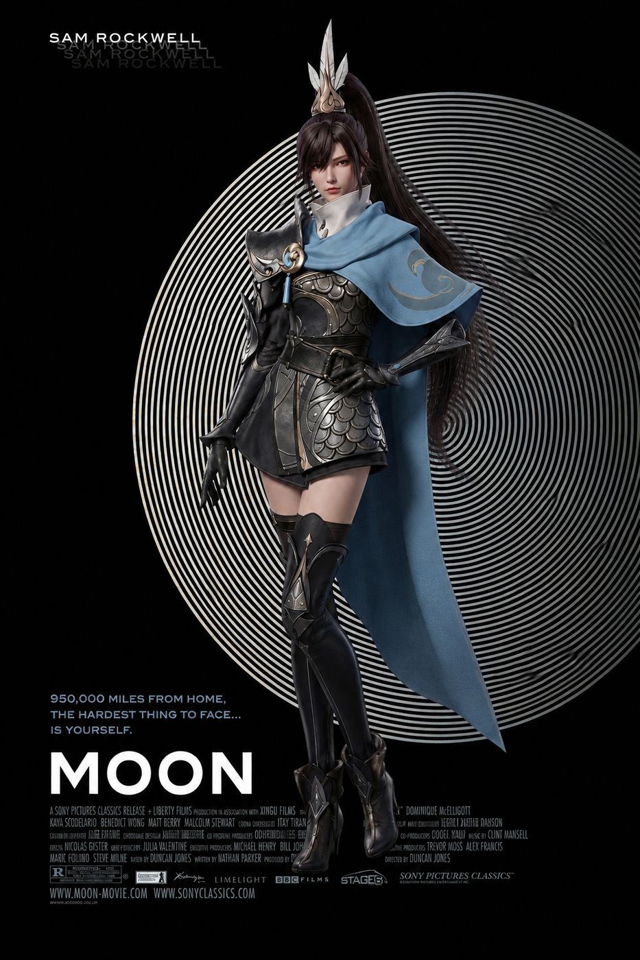 Space campaign poster featuring a female Archer character from A Chinese Ghost Story