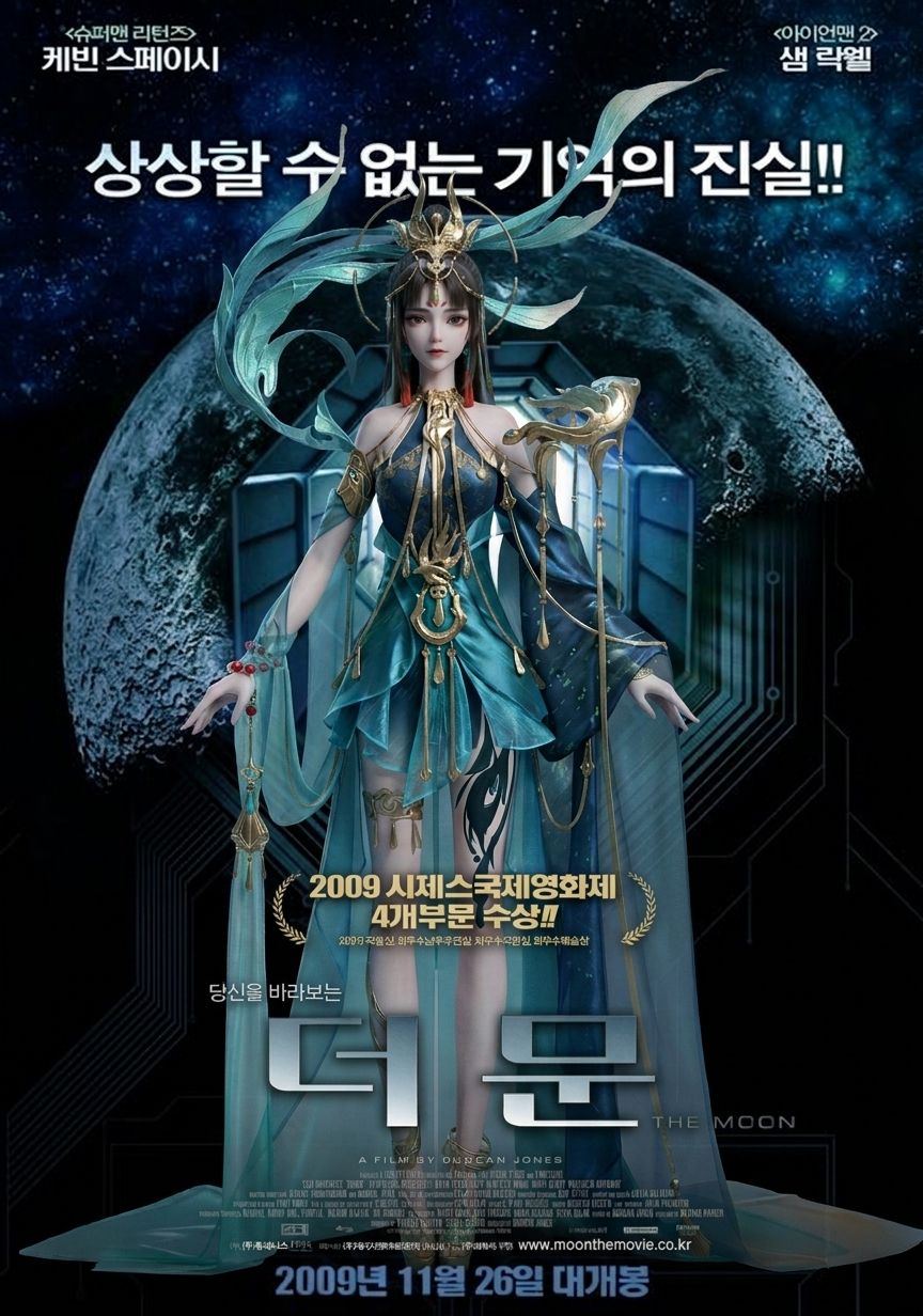 Space campaign poster featuring a female Shadow Spirit character from A Chinese Ghost Story