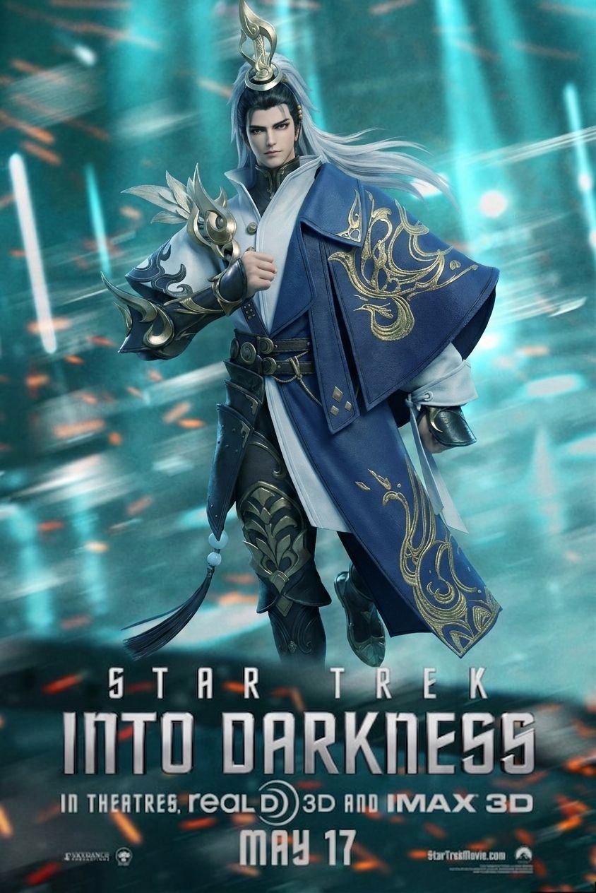Space campaign poster featuring a male Archer character from A Chinese Ghost Story